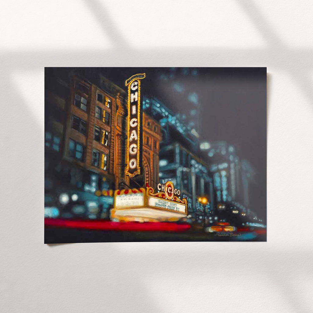 "Chicago Theater" Giclée Print