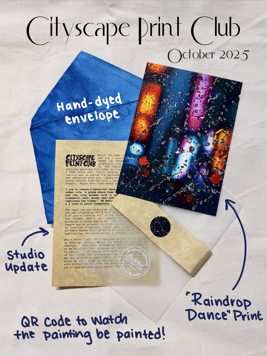 Certificate to Cityscape Print Club (Year Subscription)