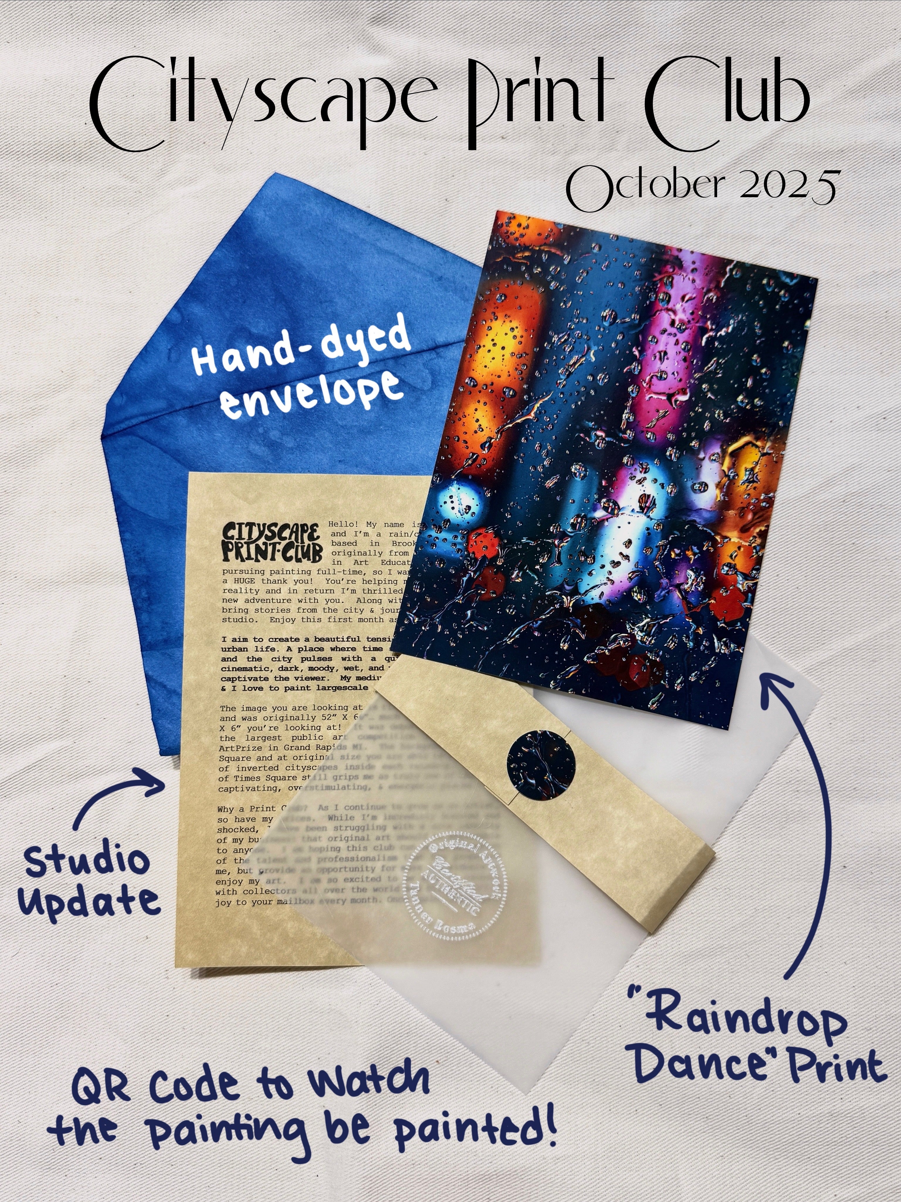 Certificate to Cityscape Print Club (Year Subscription)