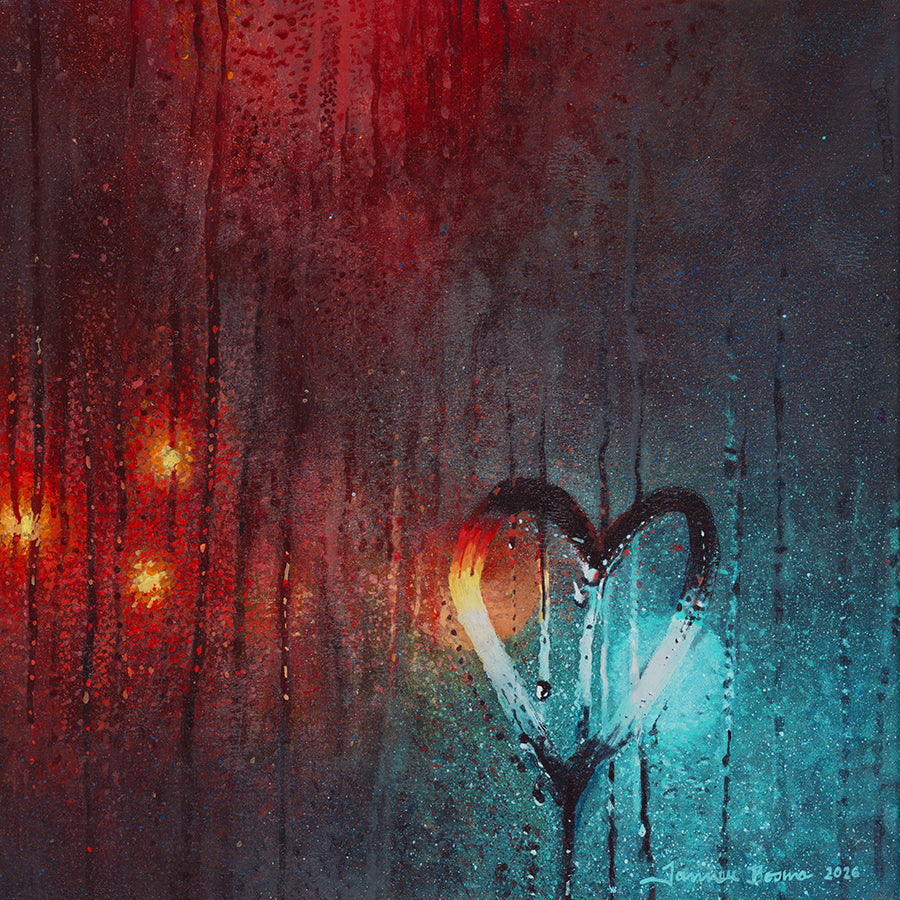 "Two Hearts in the Night" Giclée Print